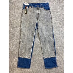 Wrangler Vintage Limited Men's Jeans Acid Wash Two Tone Waist 36 L Rare NWT